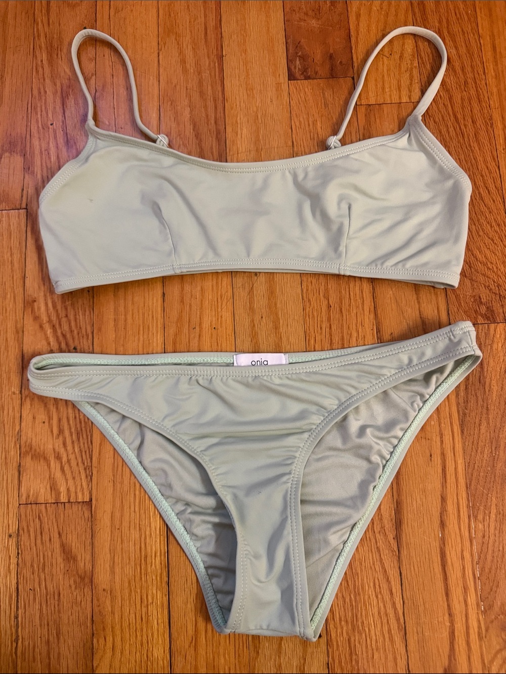 Onia Pale Sage Two-Piece Bikini Set